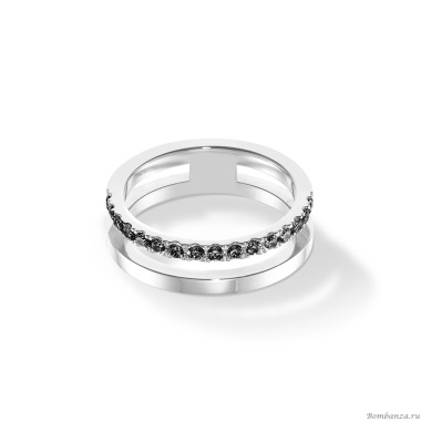 Кольцо Coeur de Lion, Black-Silver, 0136/40-1317 54 Кольцо Coeur de Lion, Black-Silver, 0136/40-1317 54